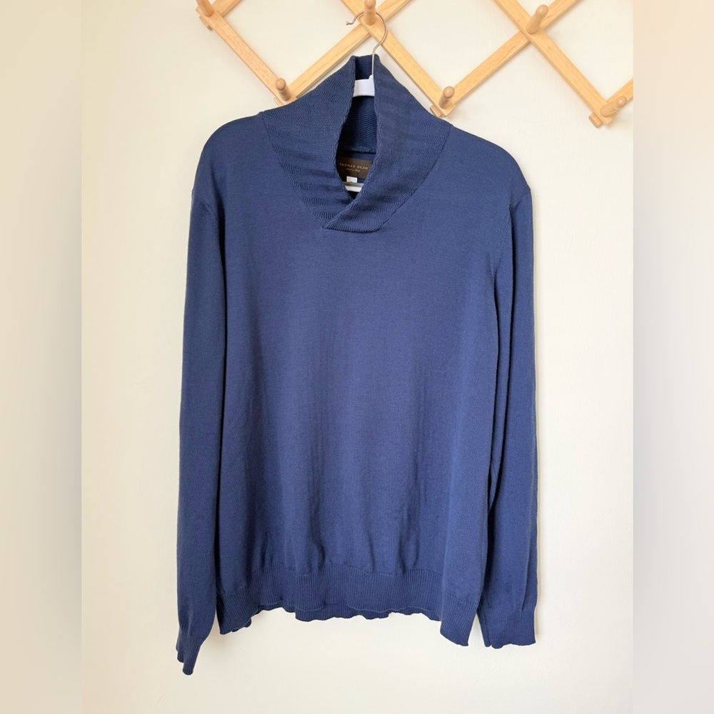 Thomas Dean 100% Extrafine Merino Wool Sweater